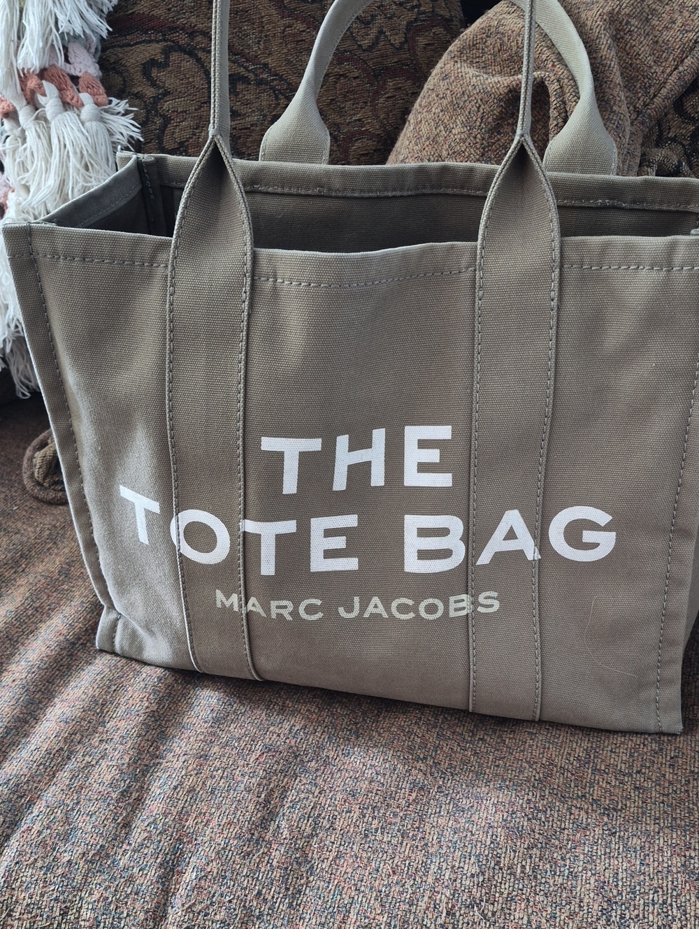 Marc Jacobs The Medium/large Tote Bag Canvas Khaki